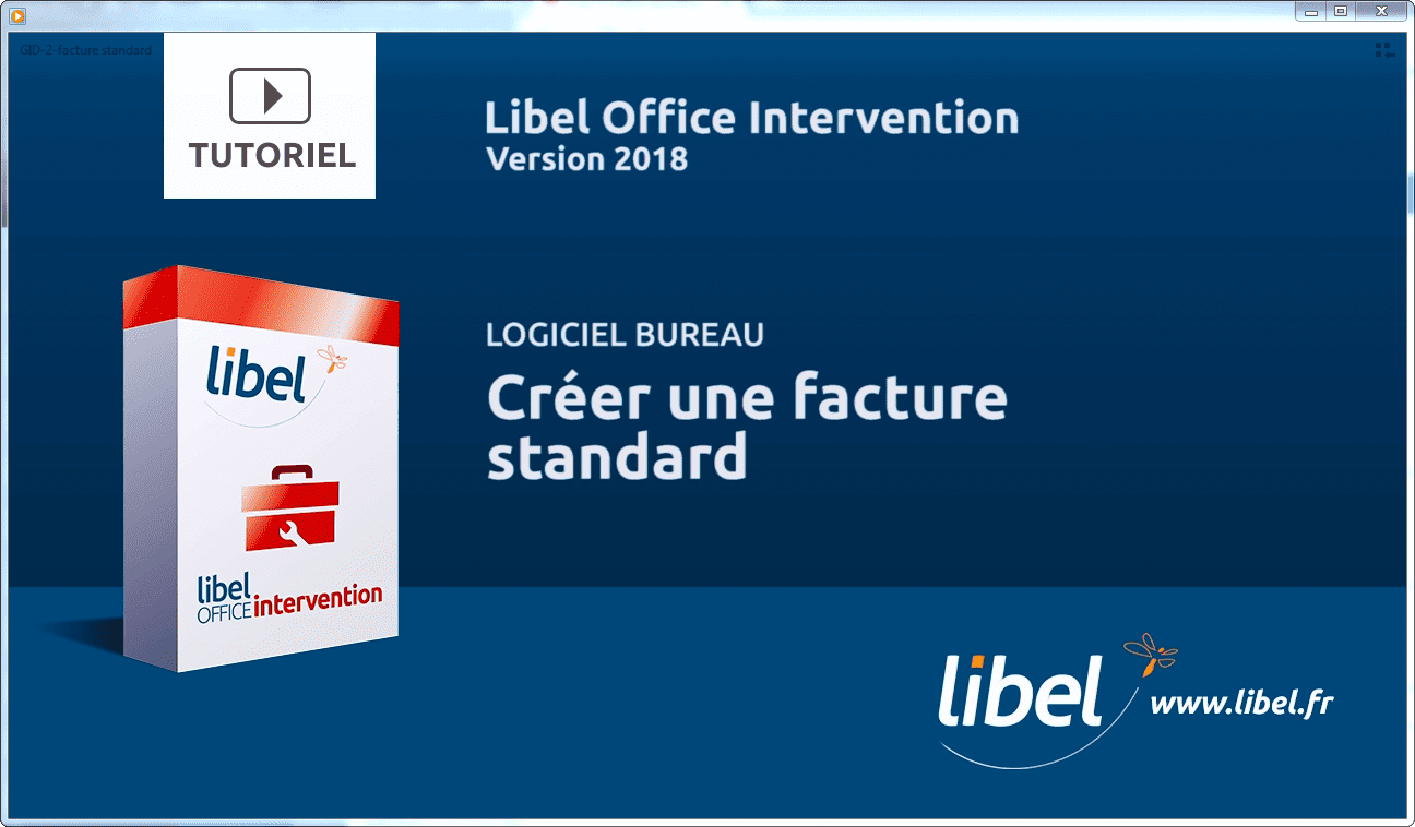 Créer facture avec libel intervention