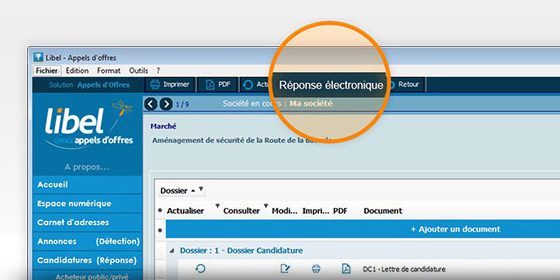 réponse démat