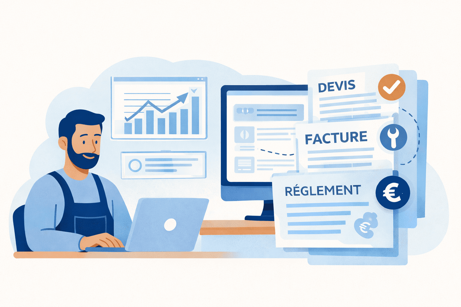 suivi devis factures chauffage