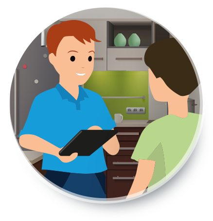 Création de contrats d'intervention sur tablette