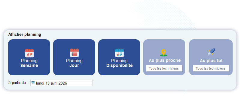 Planning rendez-vous