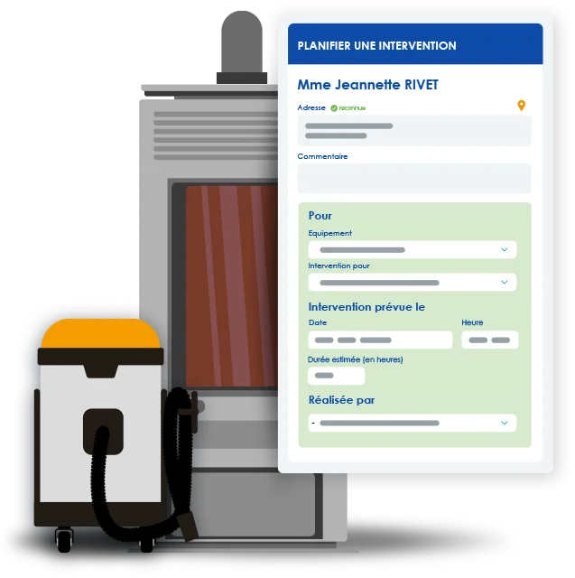 Logiciel gestion client pour ramoneur