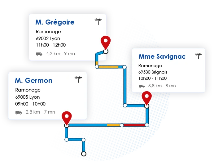 Logiciel de gestion de planning tournée ramonage