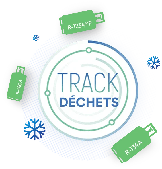 Déclaration fluides frigorigènes sur TrackDéchets