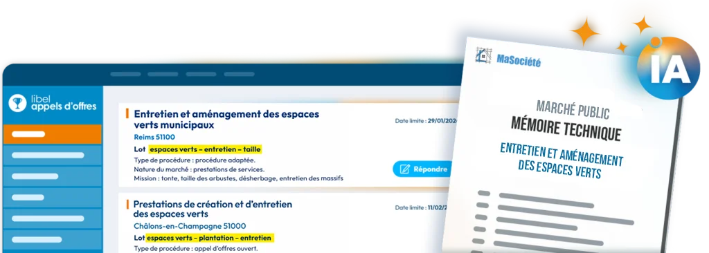 Appels d’offres travaux espaces verts
