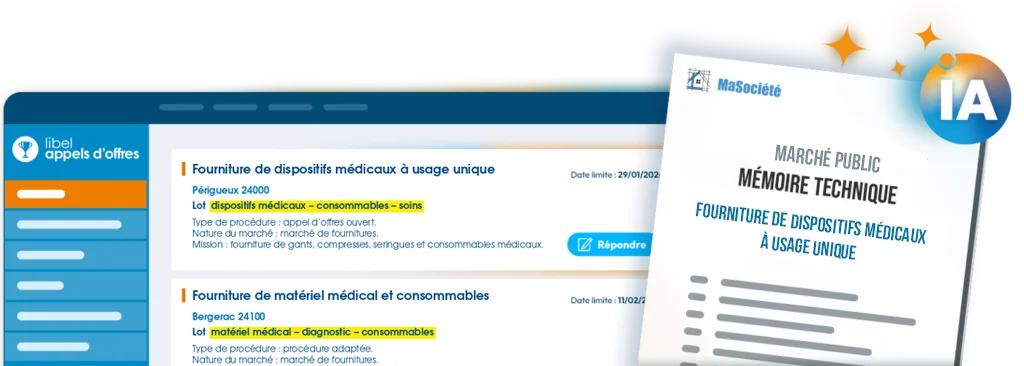 Appels d'offres fournitures médicales
