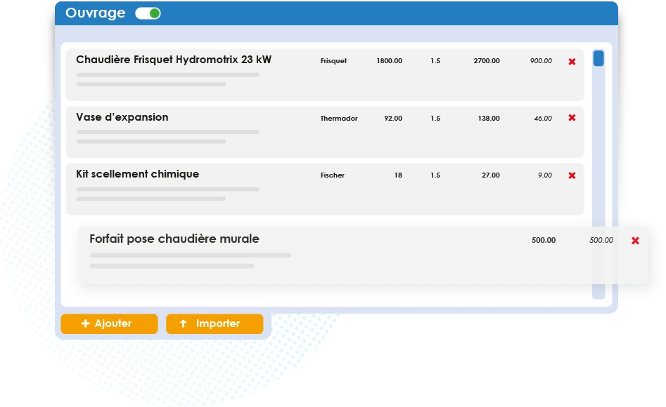 Gestion des ouvrages